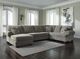 Signature Design by Ashley® Jinllingsly 3-Piece Gray Left-Arm Facing Sectional and Chaise-1
