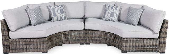 Signature Design by Ashley® Harbor Court 2-Piece Gray Outdoor Sectional-0