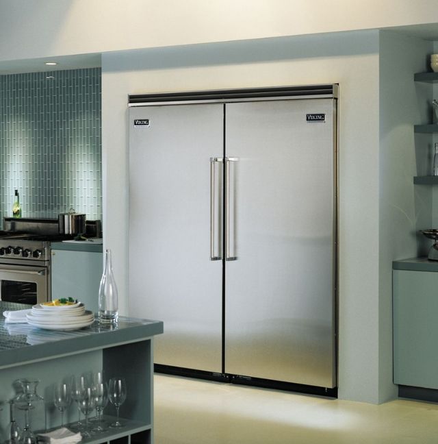 Viking® 5 Series 30 in. 17.8 Cu. Ft. Nantucket Built In Counter Depth Right Hinge Column Refrigerator-4