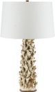 Currey & Company Staghorn Off-White/Sunken White Table Lamp-1