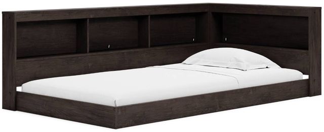 Signature Design by Ashley® Piperton 5-Piece Brown Twin Bookcase Storage Bed Set-1