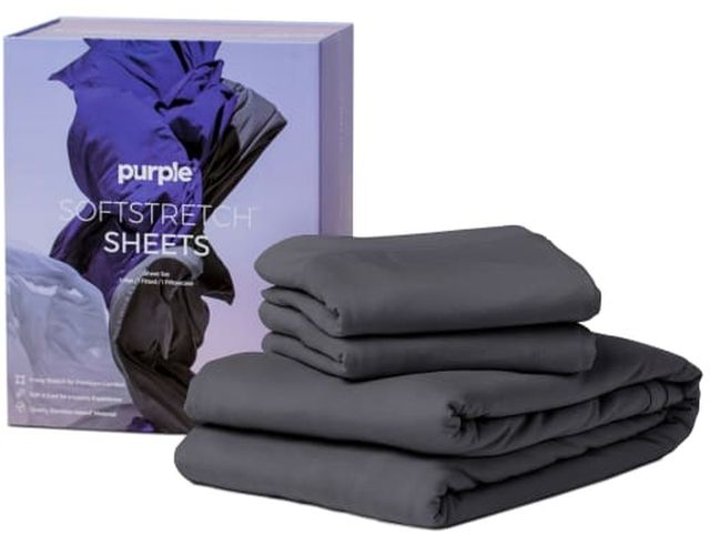Purple® SoftStretch® Stormy Grey Split King Sheet Set