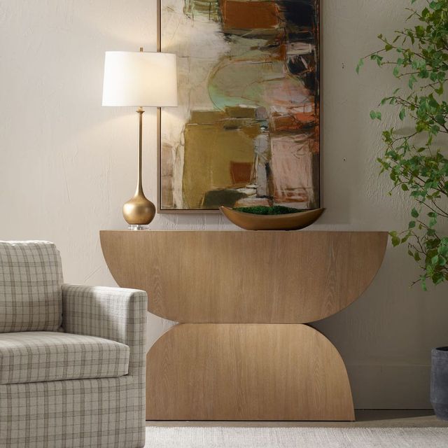 Uttermost® Ciano Light Natural Console Table-1