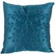 A & B Home Blue 18"x18" Polyester Silk Beaded Throw Pillow-0