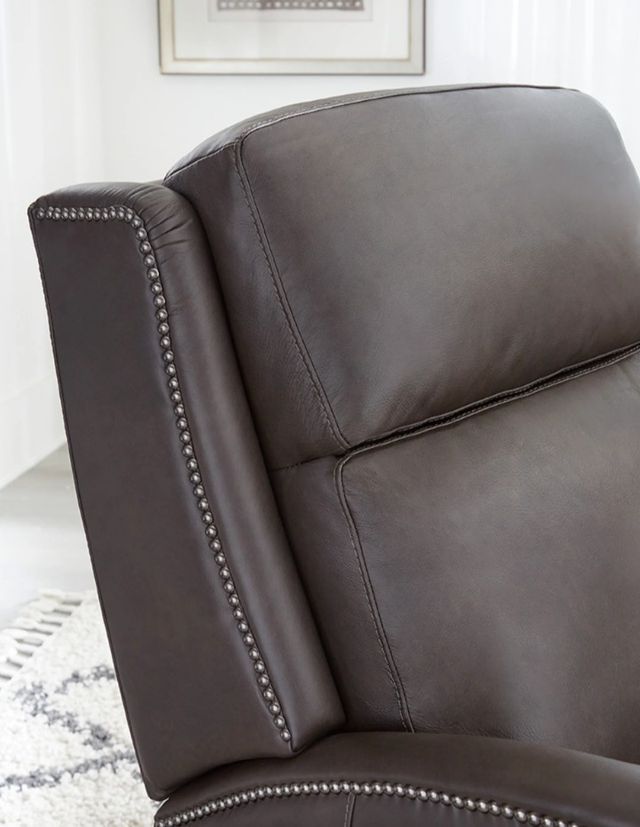 Parker House® Vermont Slate Noire Power High Leg Recliner with Power Headrest-3