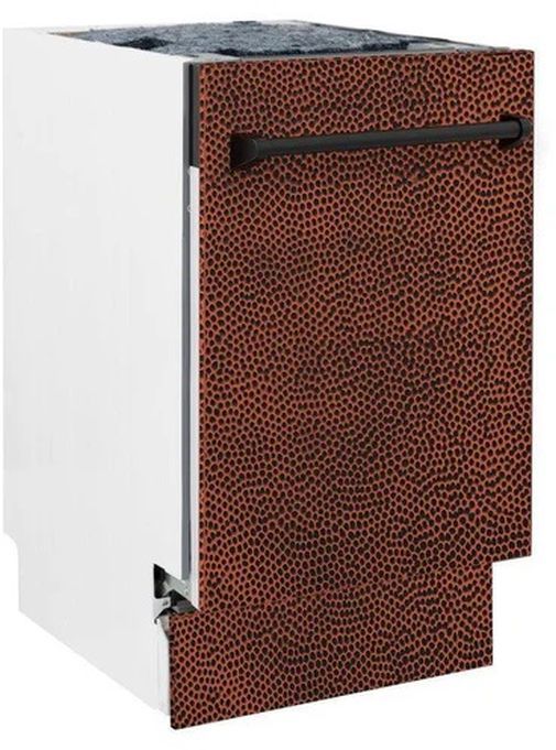 ZLINE Tallac Series 18" Hand-Hammered Copper Built In Dishwasher-3