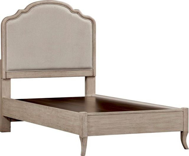 aspenhome® Provence Linen Youth Full Upholstered Panel Bed-2