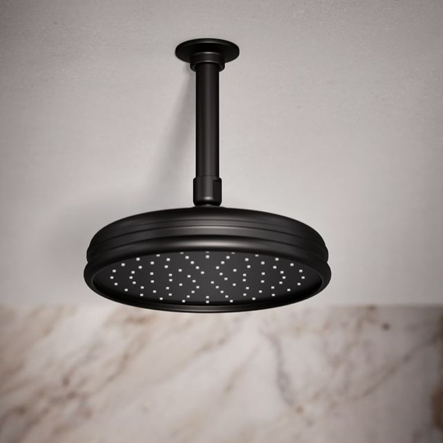 KOHLER® Matte Black 2.5 GPM 8" Single-Function Rainhead-1