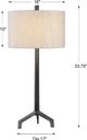 Uttermost® Ivor Raw Steel Table Lamp-1