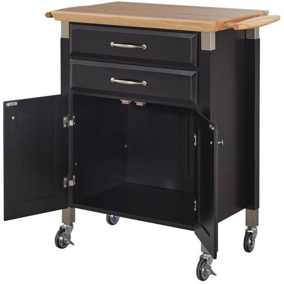 homestyles® Dolly Madison Black Kitchen Cart-2