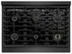 ZLINE Designer Collection Paramount 36" Black Satin Stainless Steel Gas Range with 6 Burner Cooktop and Convection Gas Oven-2