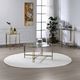 ACME Furniture Veises Glass Top Sofa Table with Champagne Base-1