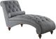 Mazin Furniture Bonne Gray Chaise with Pillow-0