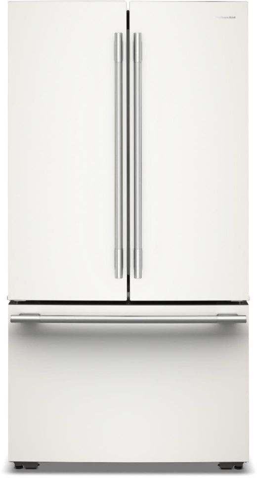 KitchenAid® 36" 24.3 Cu. Ft. Porcelain Counter Depth French Door Refrigerator with Interior Dispenser-2