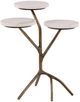 Furniture Classics Garcia Natural Marble Top Drink Table with Gold Base-0