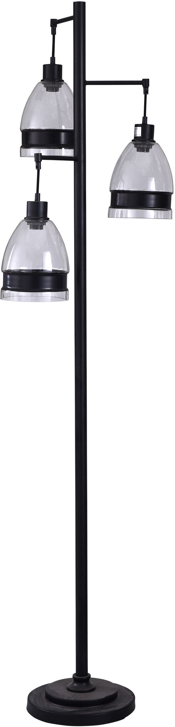 StyleCraft Black Steel Floor Lamp-0