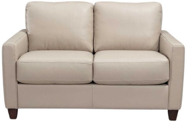 Leather Italia™ Savino Millbrook Taupe Loveseat-0