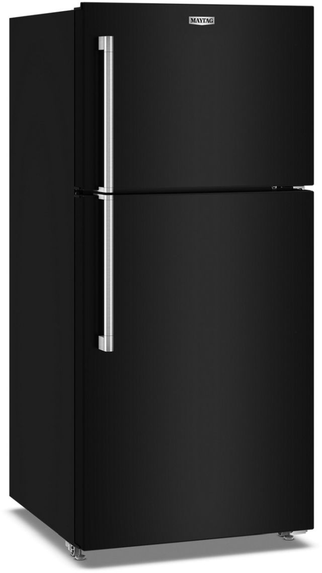 Maytag® 30" 19.3 Cu. Ft. Black Garage Ready Top Freezer Refrigerator-2