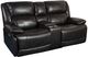 Porter International Designs Ennis Charcoal Triple Power Reclining Loveseat with Console-1