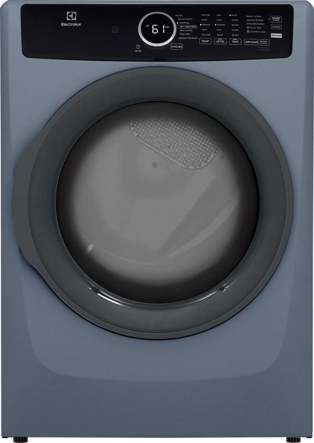 Electrolux 8 Cu. Ft. Denim Blue Perfect Steam™ Electric Dryer with Instant Refresh-0