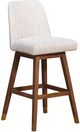 Armen Living Amelia Beige/Brown Oak 30" Bar Stool-0