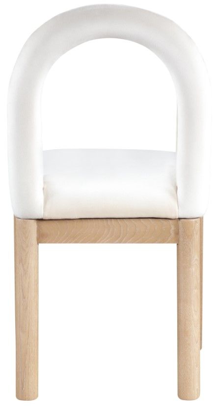 Meridian Furniture Conrad Cream/Natural Upholstered Dining Chair-3