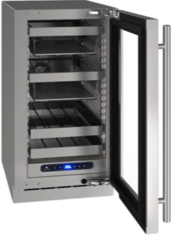 U-Line 5 Class Collection 15” 2.9 Cu. Ft. Stainless Steel Beverage Center with Left Hinge Glass Door-3