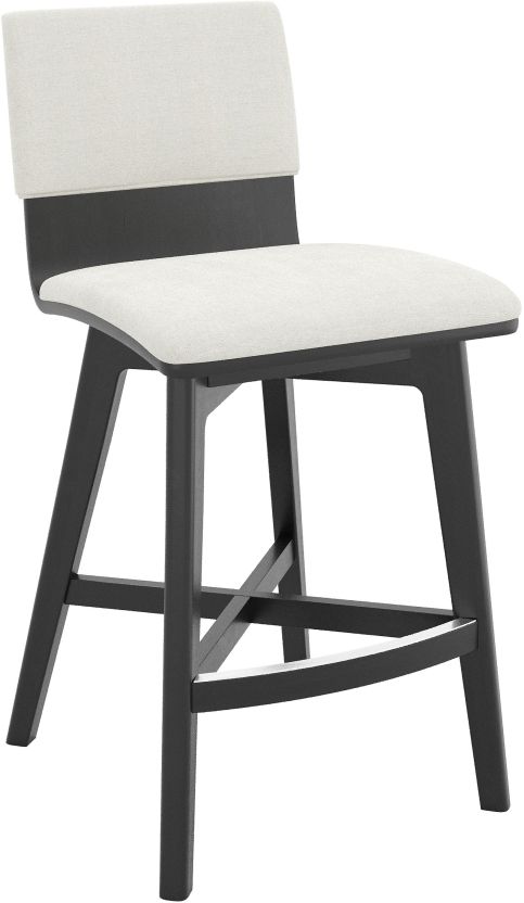 Canadel Downtown Peppercorn Washed Upholstered Fixed Stool-0
