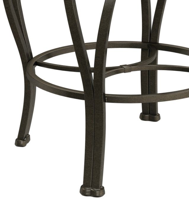 HH2 Home Montello Old Steel Backless Swivel Counter Stool-3
