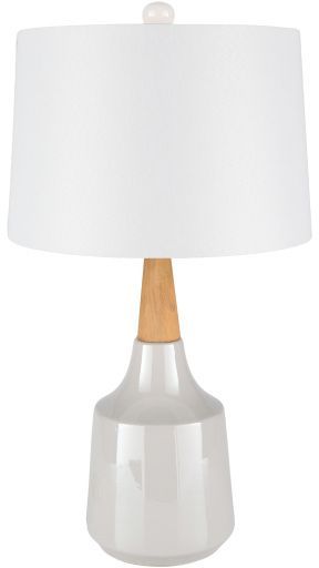 Surya Kent White Table Lamp-0