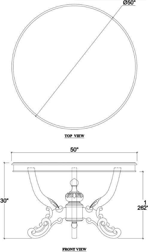 Bramble Customizable Mandolin Dining Table-1