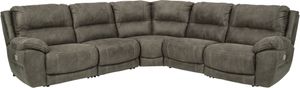 Signature Design by Ashley Cranedall 5-Piece Quarry Power Reclining Sectional