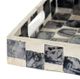 A & B Home Black/White Mosaic Pattern Decorative Rectangular Tray-4