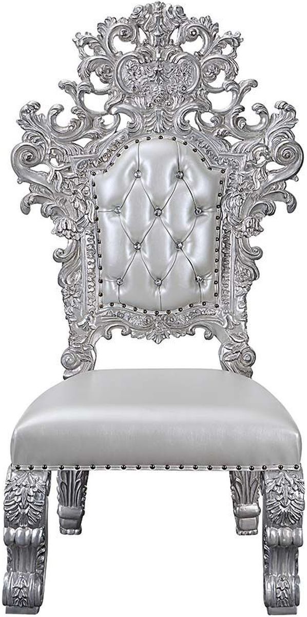 ACME Furniture Valkyrie 2-Piece Antique Platinum Side Chair Set-2