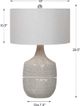 Uttermost® Felipe Light Gray Glaze Table Lamp-2