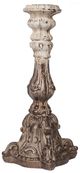 A & B Home Magnesia Gold/White 22" Candle Holder-0