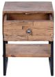 A & B Home Mateo Brown Bedside Table-1