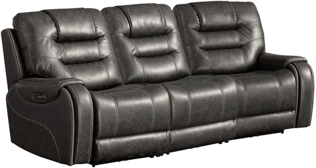 Signature Design by Ashley® Wasson 3-Piece Gray Reclining Sectional-0