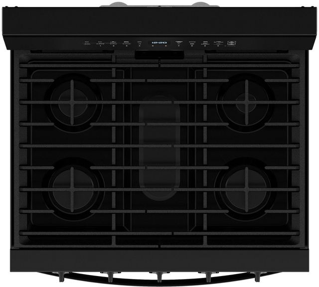 Whirlpool® 30" Black Freestanding Gas Range with Air Cooking Technology-4