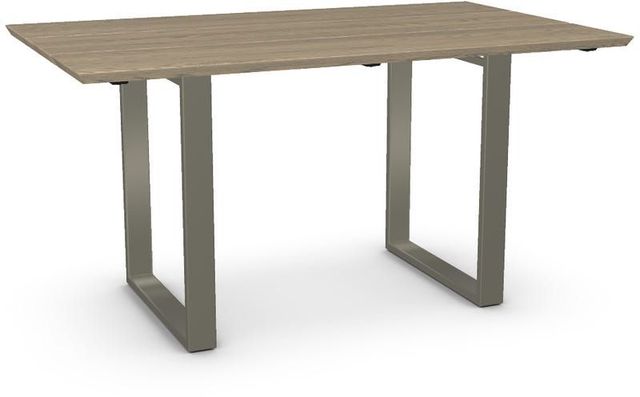 Amisco Customizable Burton 60" Solid Ash Extension Dining Table with Two Leaves-0