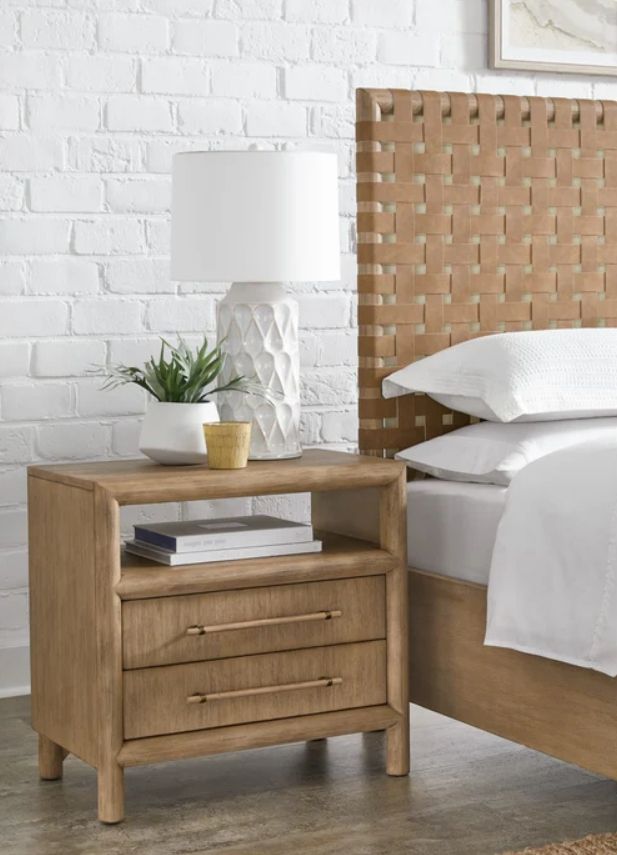 Modus Furniture Dorsey Granola 2-Drawer Nightstand-1