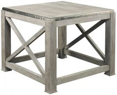 Lillian August Burleigh Weathered Gray Side Table
