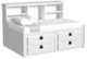 Elements International Cali Kids White Twin Wall Bed-0