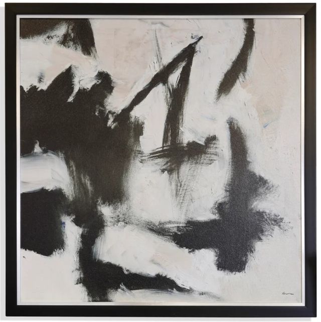 Stylecraft Beige/Black/White Wall Art-0
