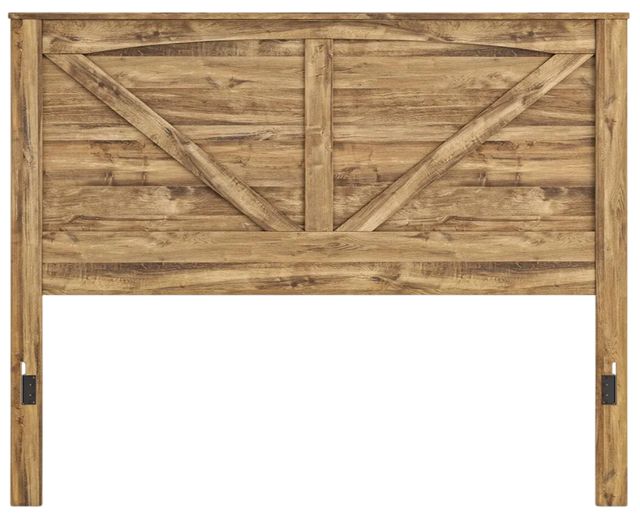 Signature Design by Ashley® Maystonna Brown King Crossbuck Panel Headboard-2