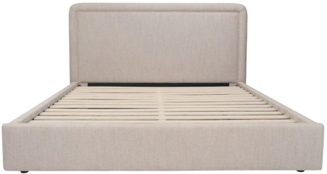 Moe's Home Collection Simon Flecked Beige Queen Storage Panel Bed-3