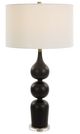 Uttermost® Caviar Matte Black Glaze Table Lamp-0