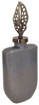 A & B Home Silver Lidded Bottle -0