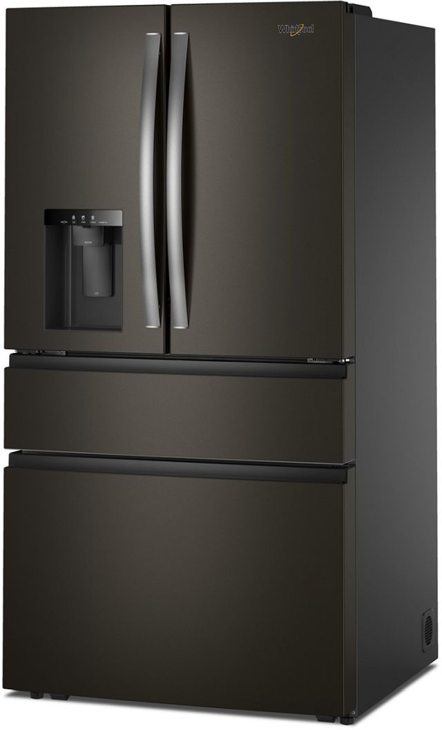 Whirlpool® 36" 28.9 Cu. Ft. Fingerprint Resistant Black Stainless Steel French Door Refrigerator with Flexible Temperature Drawer-3