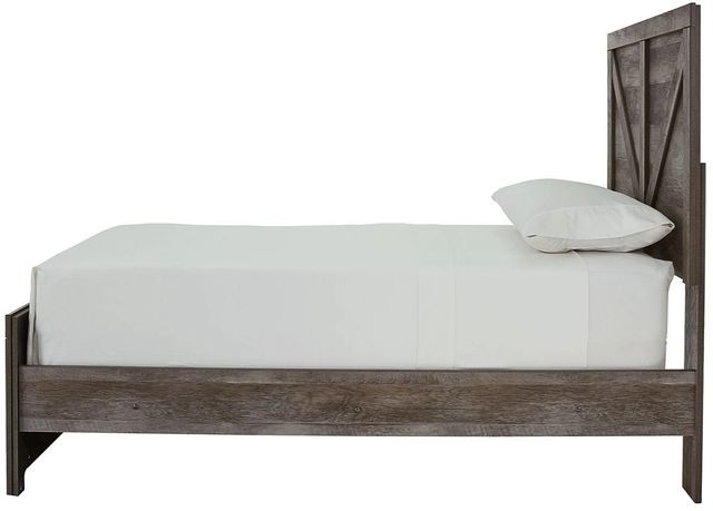 Signature Design by Ashley® Wynnlow Gray Youth Twin Crossbuck Panel Bed-4